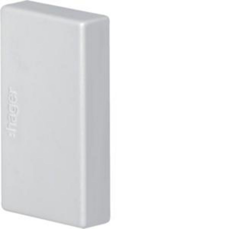 Eindplaat voor goot 20x35/36mm LF lichtgrijs