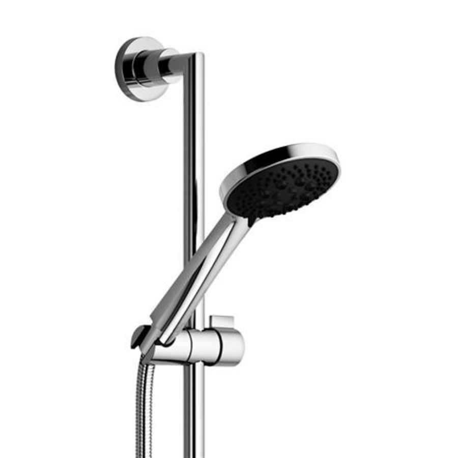 Tara. Glijstangset excl. handdouche zwart mat