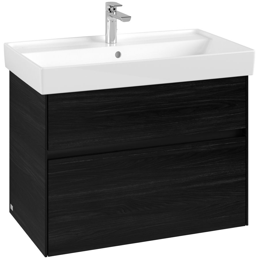 Wastafelonderkast Collaro 754x546x444mm Black Oak C01000AB