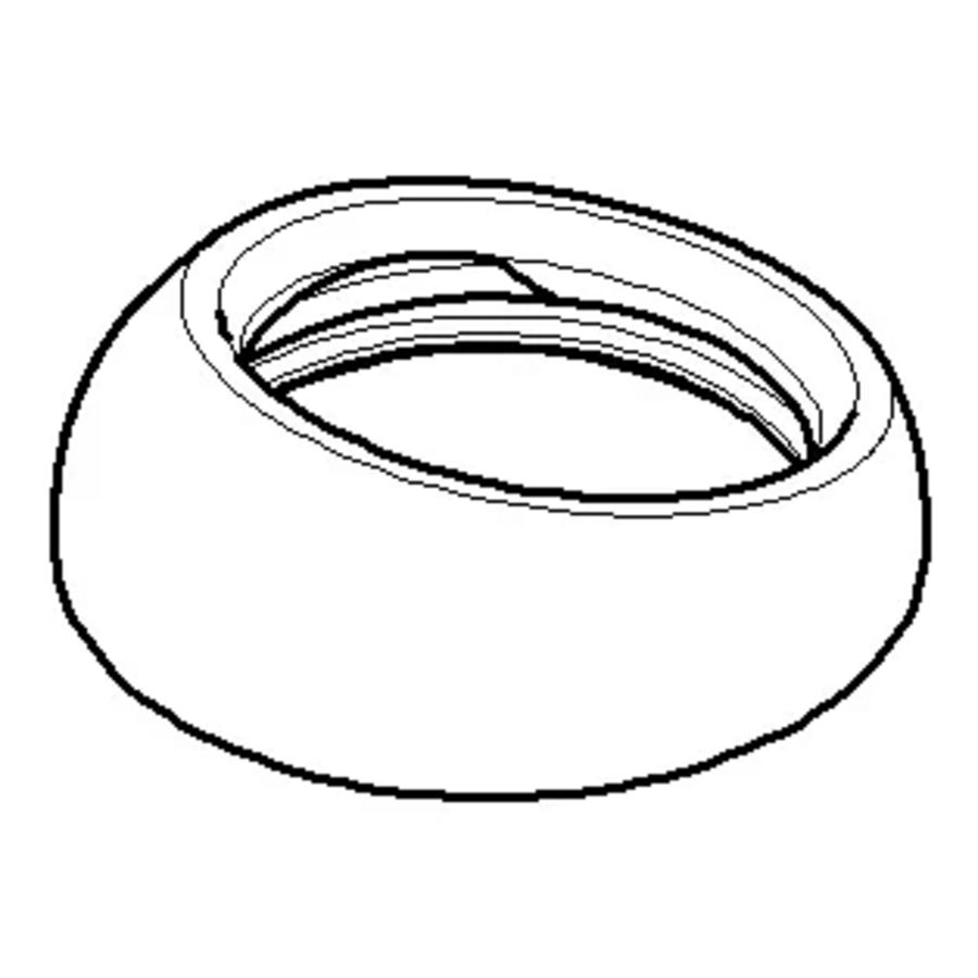 Kapje 36x12mm Dark Platinum gebors.