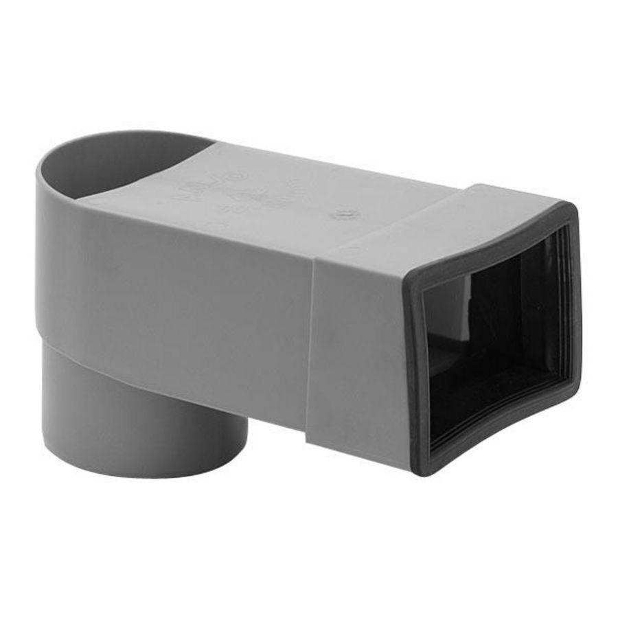 Stadsuitloop PP 60x80mm-Ø80mm incl. manchet