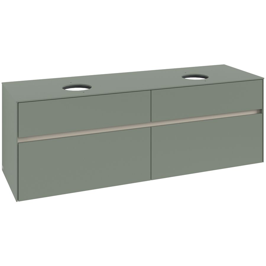 Wastafelonderkast Collaro 1600x548x500mm Soft Green C052B0AF