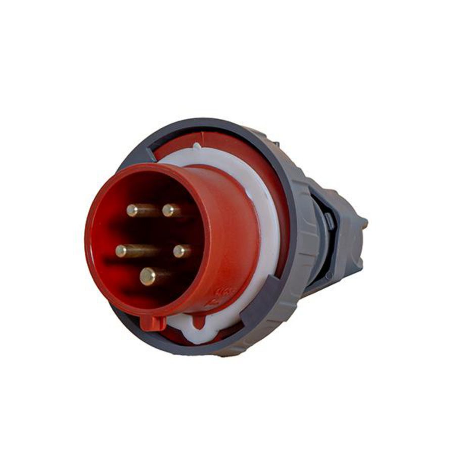 CEE-contactstop stekker 5-polig 16A IP67 rood