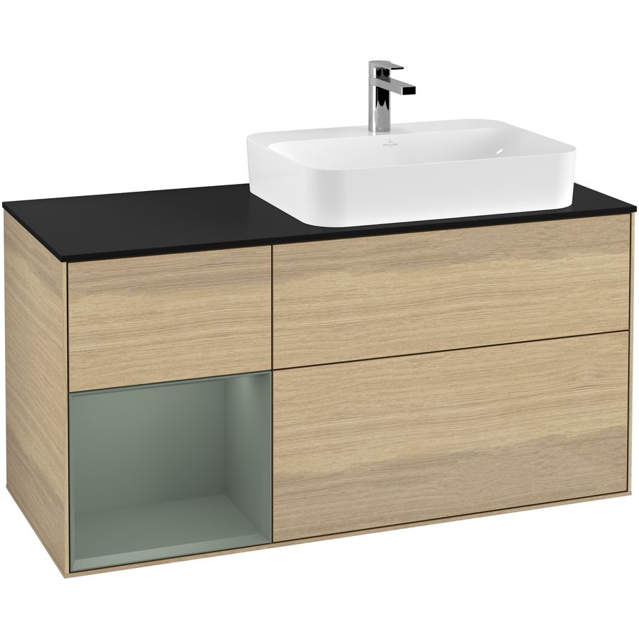 Wastafelonderkast Finion 1200x603x501mm Oak Veneer F392GMPC