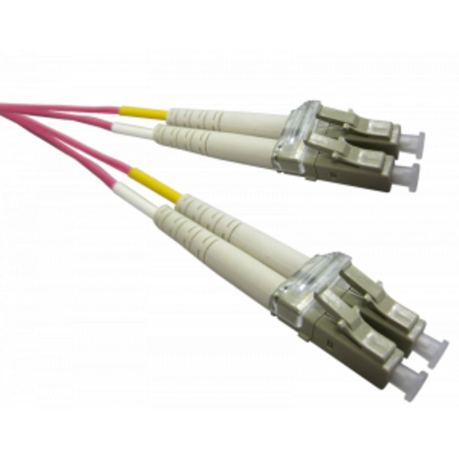 LC LC duplex OM4 50/125 LSOH 2.8mm RAL4003 15mtr.