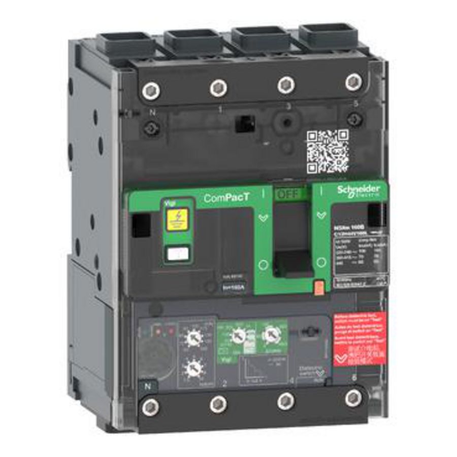 Vermogenschakelaar NSXm160B 25kA AC 4P 100A 4.1 ComPact