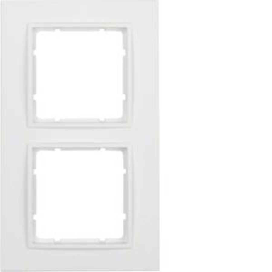 Afdekraam 2-v berker B.7 polarwit mat