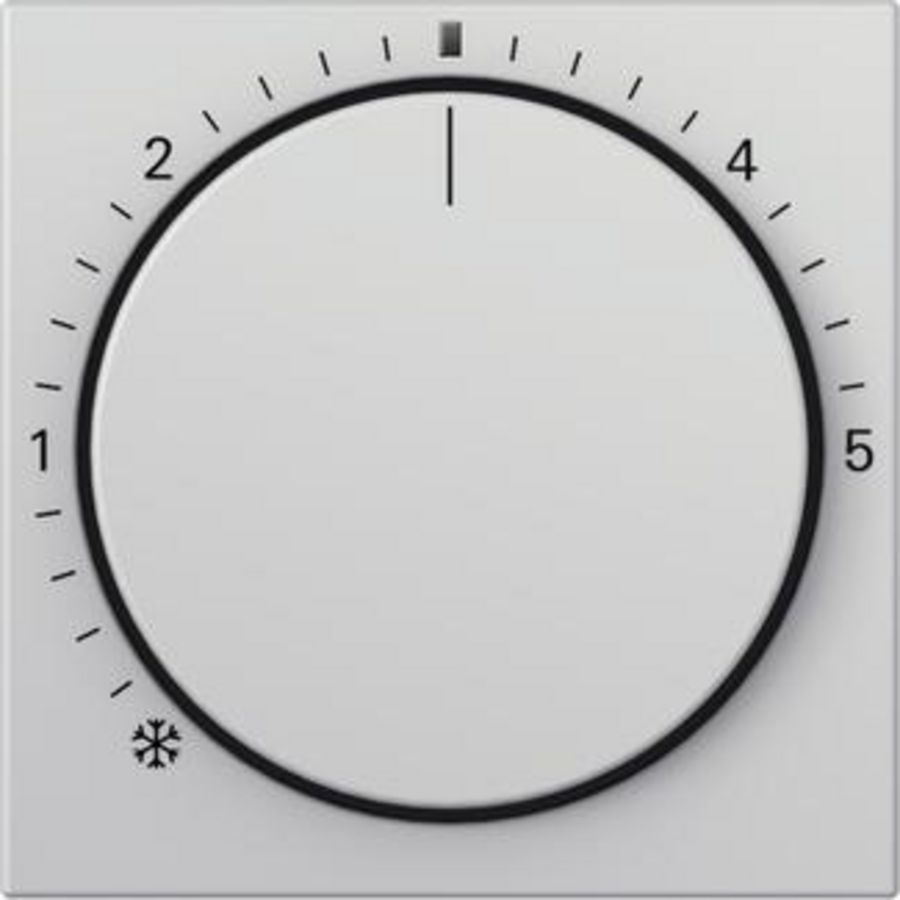 Afdekking ruimtetemperatuurregelaar ctrl.l. System 55 grijs m