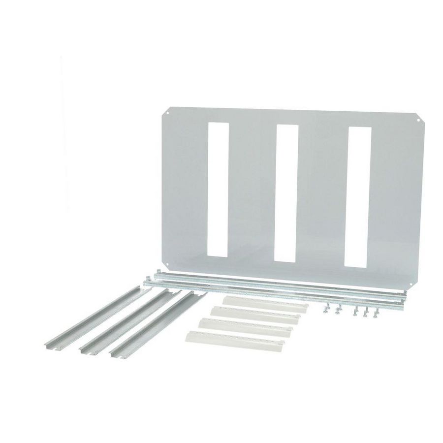 DIN-rail set 3x 16TE voor CP kast HxB=600x400mm