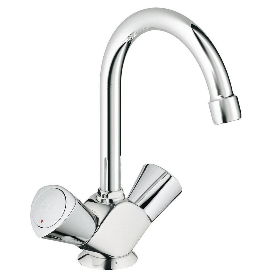 Costa-s wastafelkraan chroom draaibare uitloop 137mm incl. waste