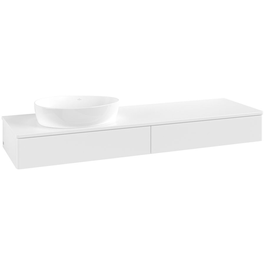 Wastafelonderkast Antao 1600x190x500mm White Matt Lacquer L15050MT
