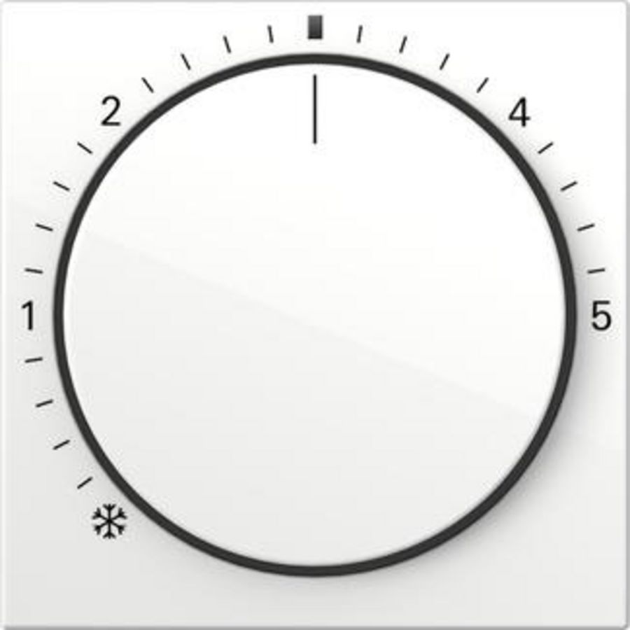 Afdekking ruimtetemperatuurregelaar ctrl.l. System 55 zuiver wit