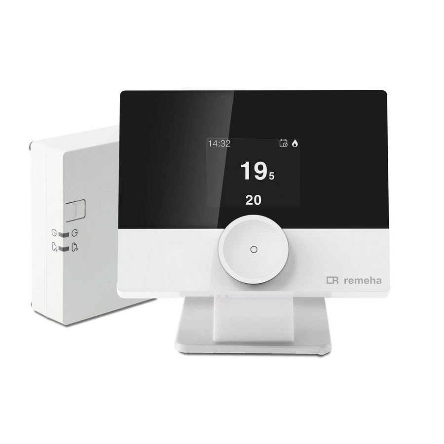 qSense Plus thermostaat met Home Hub draadloos (incl. tafelstandaard)