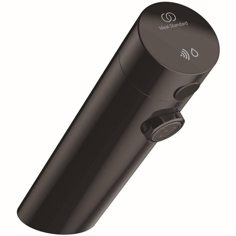 Wastafelkraan z. menging netvoeding black onyx Sensorflow