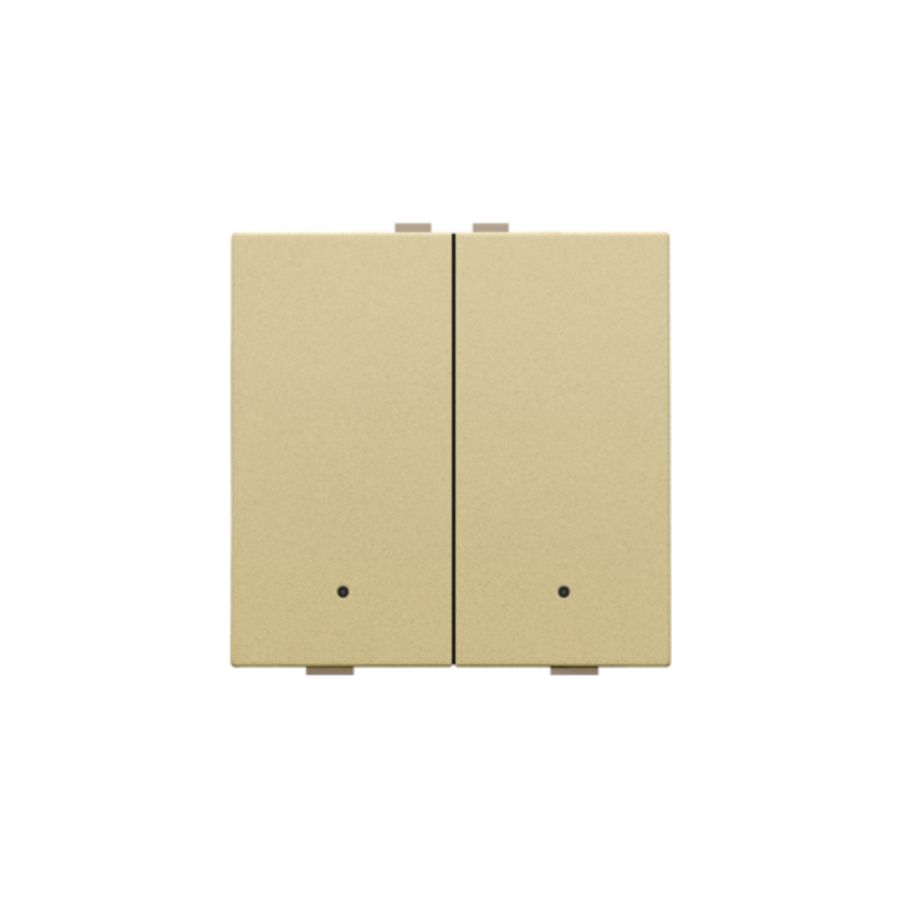 2-voudige drukknop leds/comf.sens. HomeControl gold