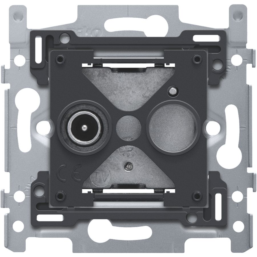 Sokkel enkelvoudige coaxaansl. TV schroefbevestiging