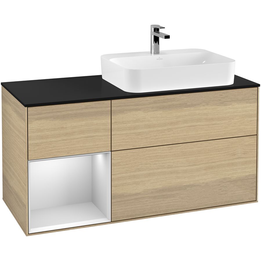 Wastafelonderkast Finion 1200x603x501mm Oak Veneer F392MTPC