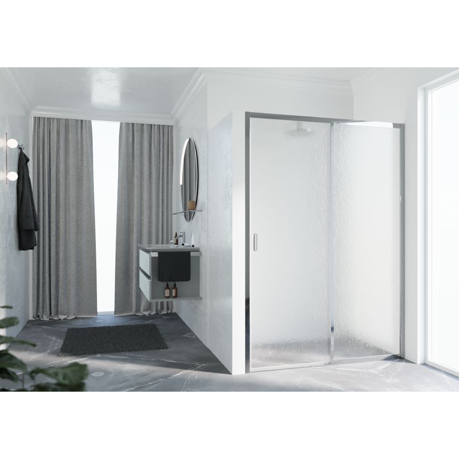 Schuifdeur LUN2PH LI 96-102 cm chroom aqua