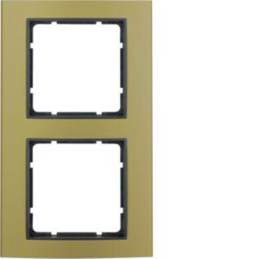 Afdekraam 2-v berker B.3 aluminium goud/antraciet mat