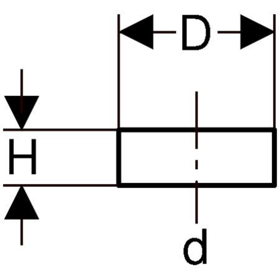 Polyethyleen (PE) speciedeksel  geel 110mm