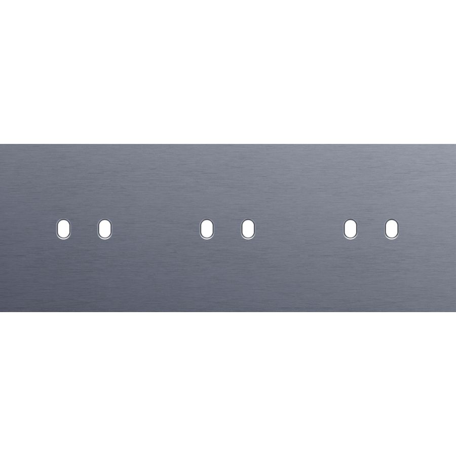 Drievoudige afdekpl. horizontaal 71mm centerafstand drie twe