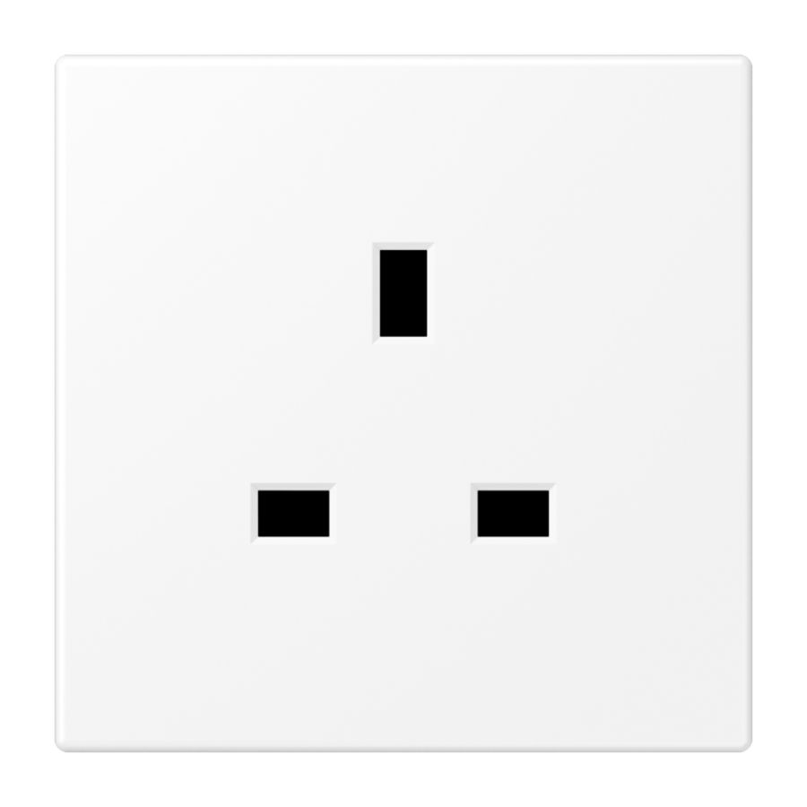 Wandcontactdoos British Standard 13A LS matwit