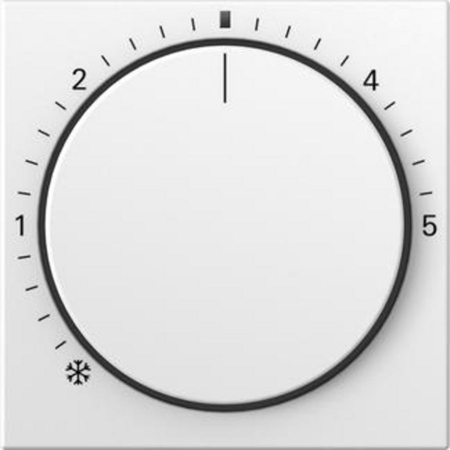 Afdekking ruimtetemperatuurregelaar ctrl.l. System 55 zuiver wit m