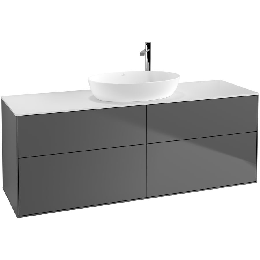 Wastafelonderkast Finion 1600x603x501mm Antr. Matt Lacquer F97100GK