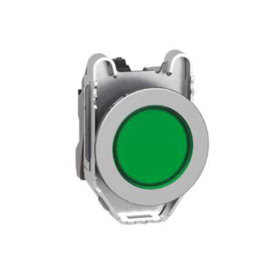 Verzonken signaallamp compleet Metaal Incl. led 24V AC Groen