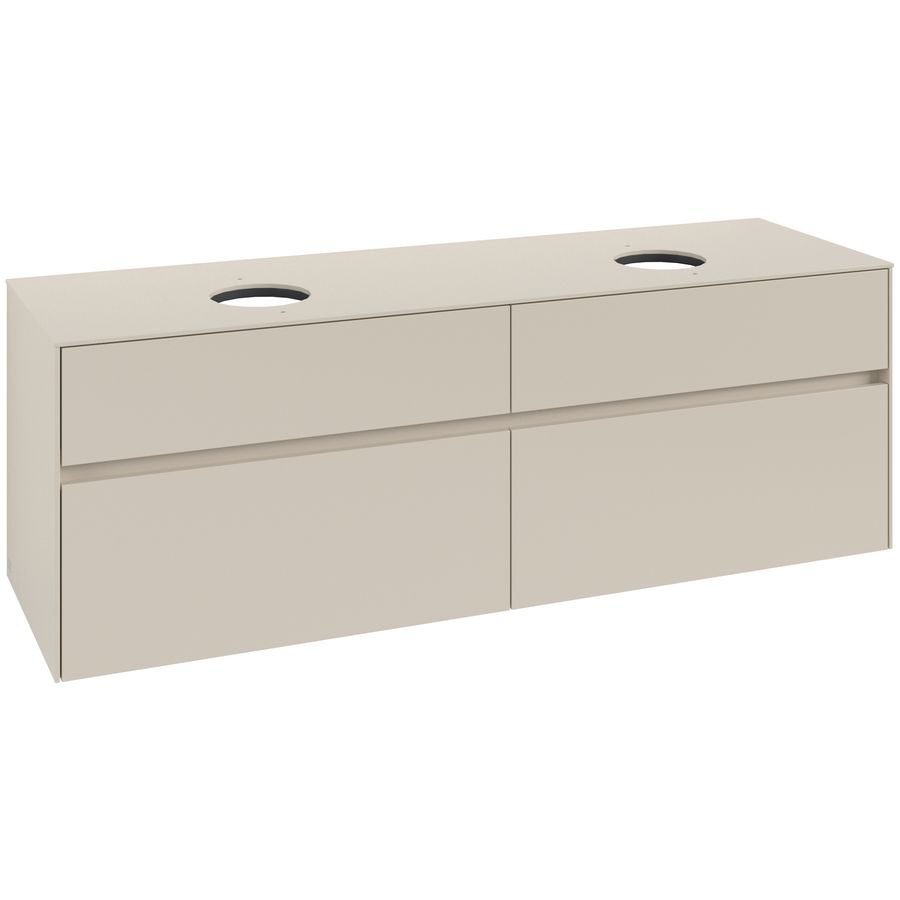 Wastafelonderkast Collaro 1600x548x500mm Cashmere Grey C05200VN