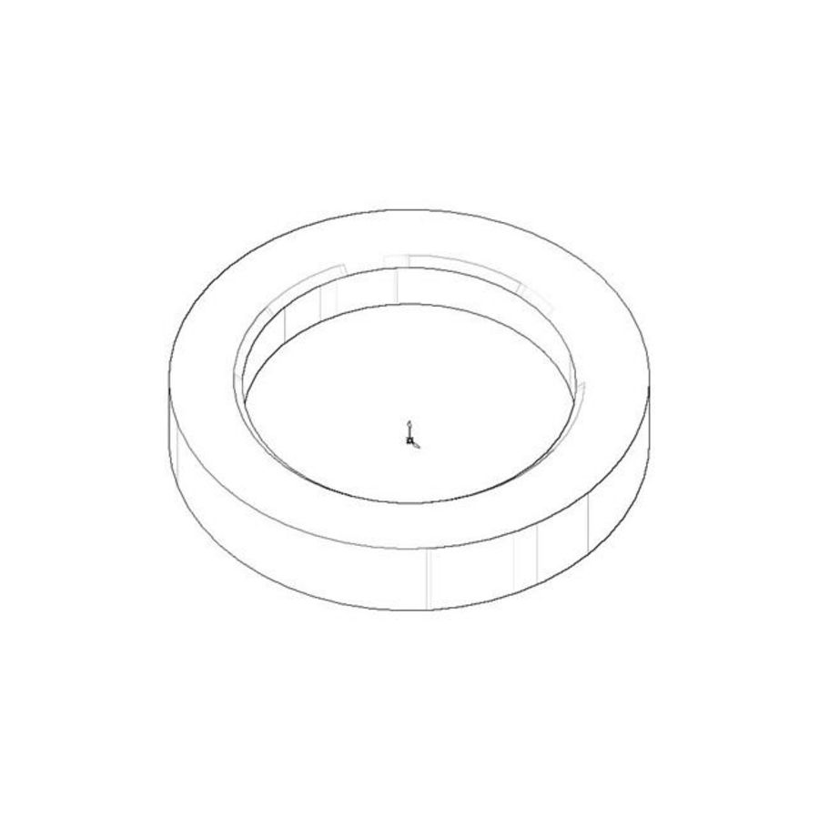 Rozet v. mengkraan 55x38,2x10mm chr
