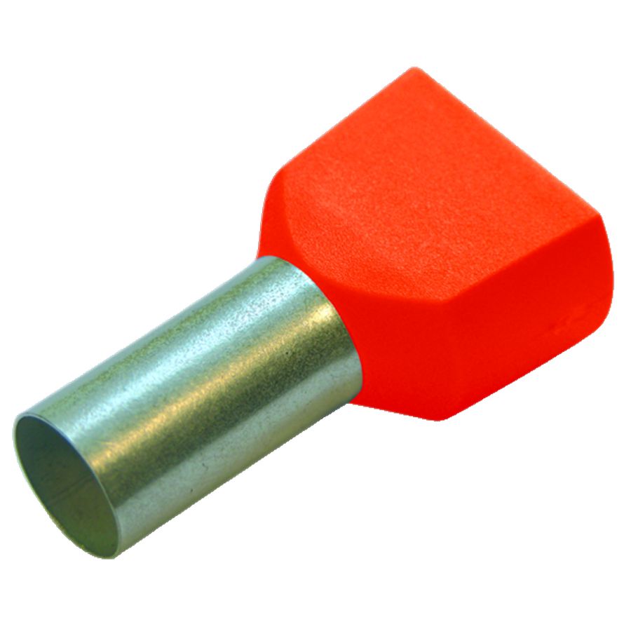 Pakket a 100st. Twin-adereindhulzen voor twee leidingen