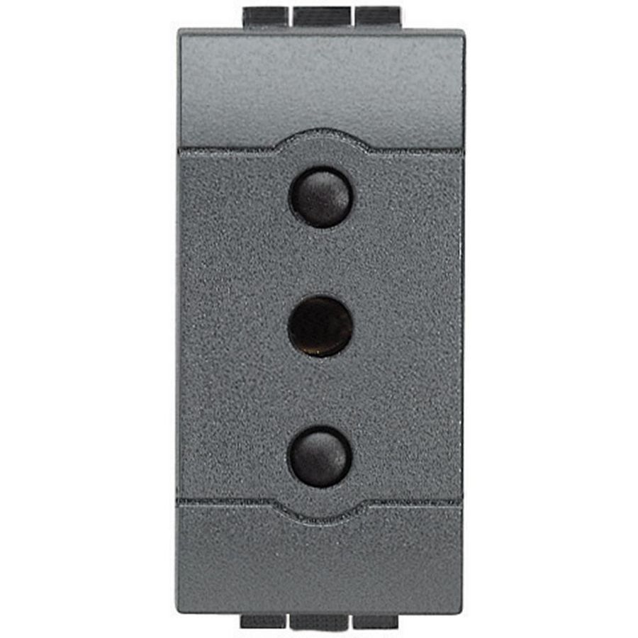 Wandcontactdoos 2P + a Italie Living-afst.19mm-1 module