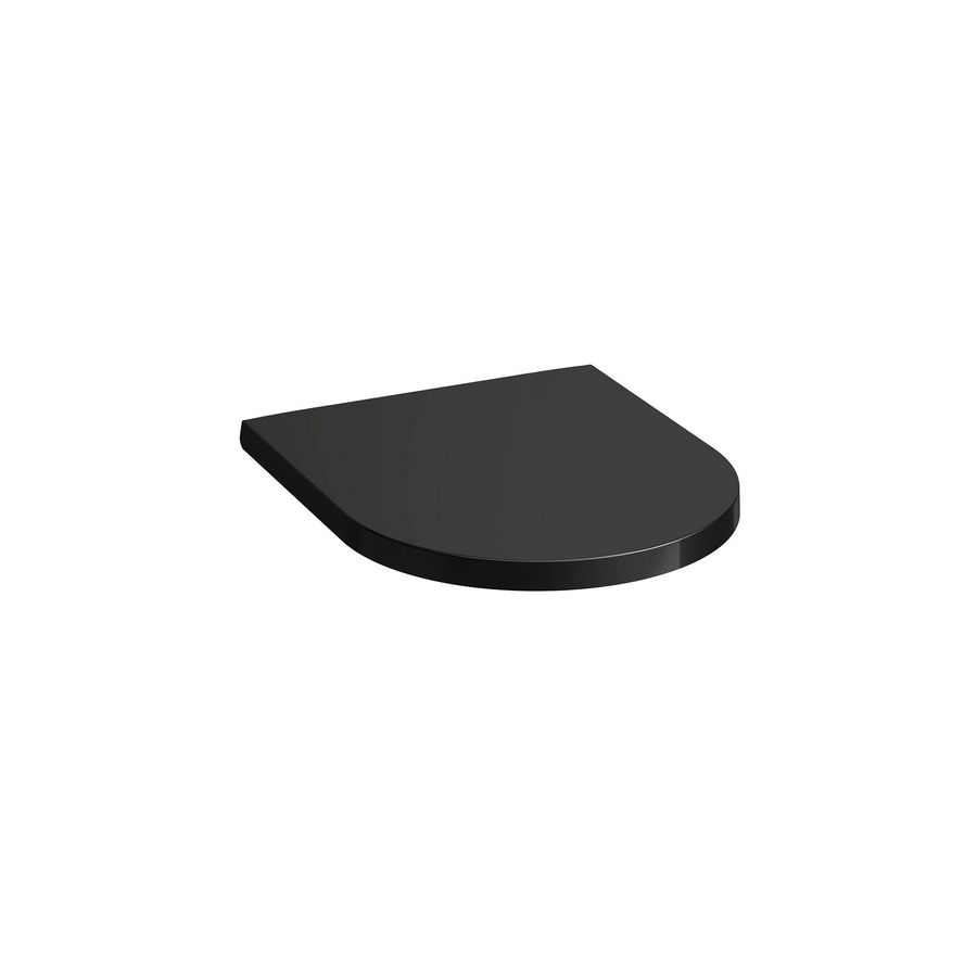 Kartell closetzitting met deksel Glossy black softclose quick release