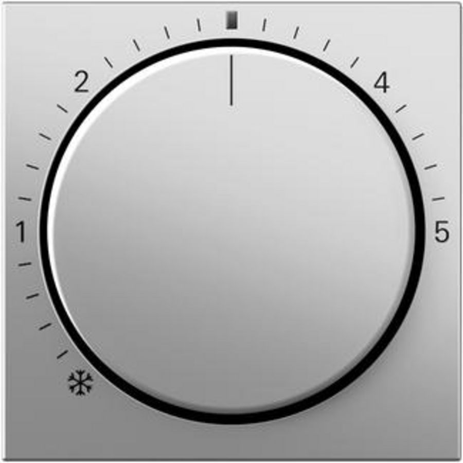 Afdekking ruimtetemperatuurregelaar ctrl.l. System 55 edelstaal