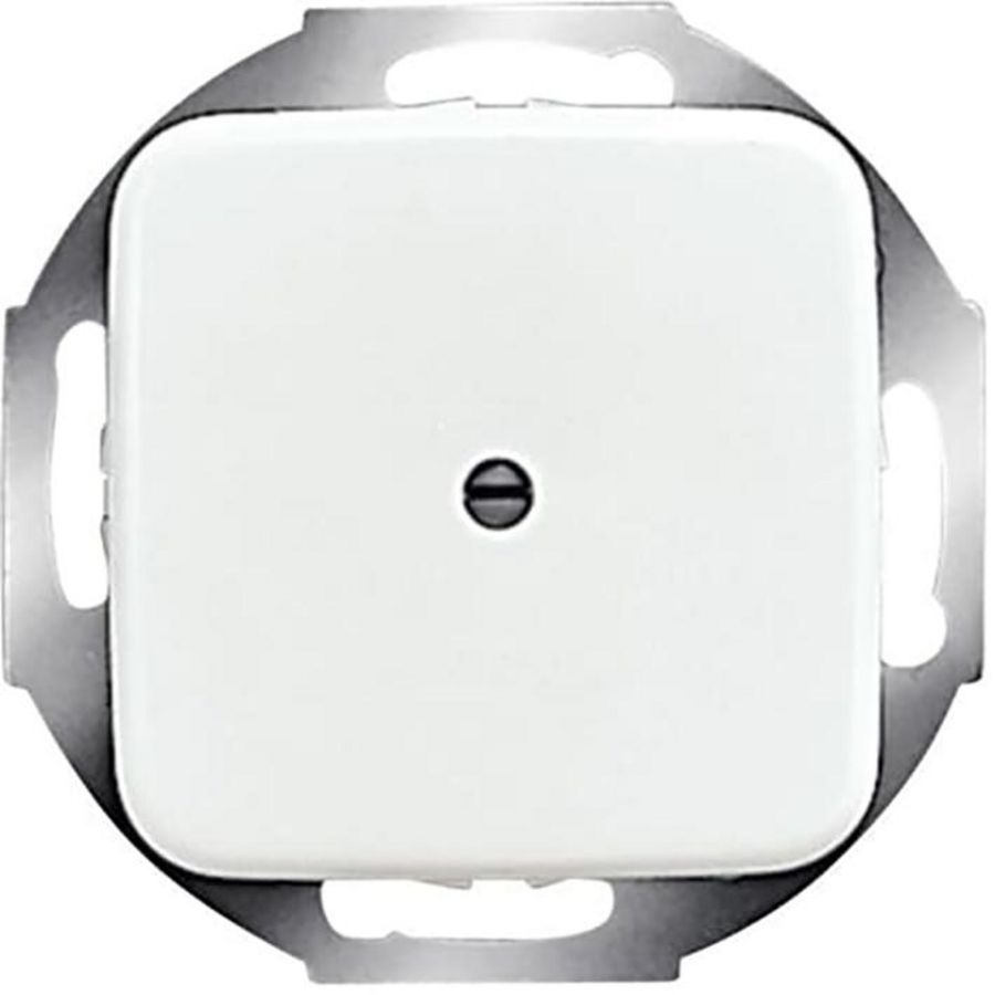 Centraalplaat inb draag zwakstr boring 9mm R-alpinwit (2527-214)