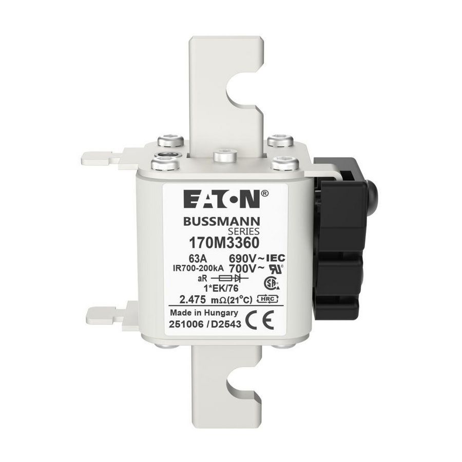 Zekering hoge snelheid 63A AC 690V 200kA compact 1 45x VVE=3