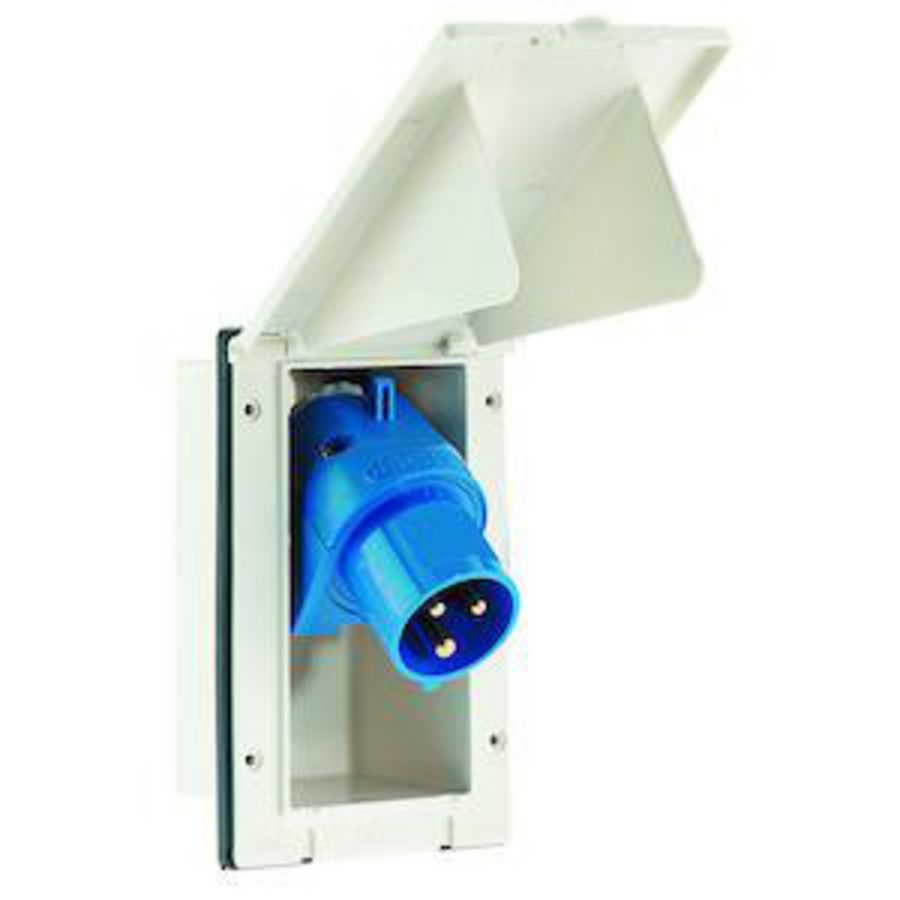 TCD 6h 16A 3P 230V IP44 163x102 Inb Wit