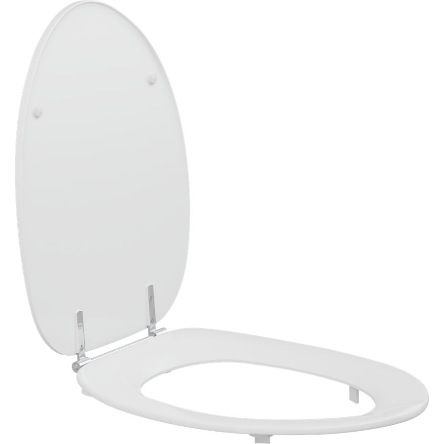 Closetzitting R37000 DANIA wit doorlopende pen boutlengte 85mm D92