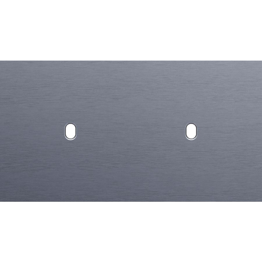 Tweevoudige afdekpl. horizontaal 71mm centerafstand twee enk