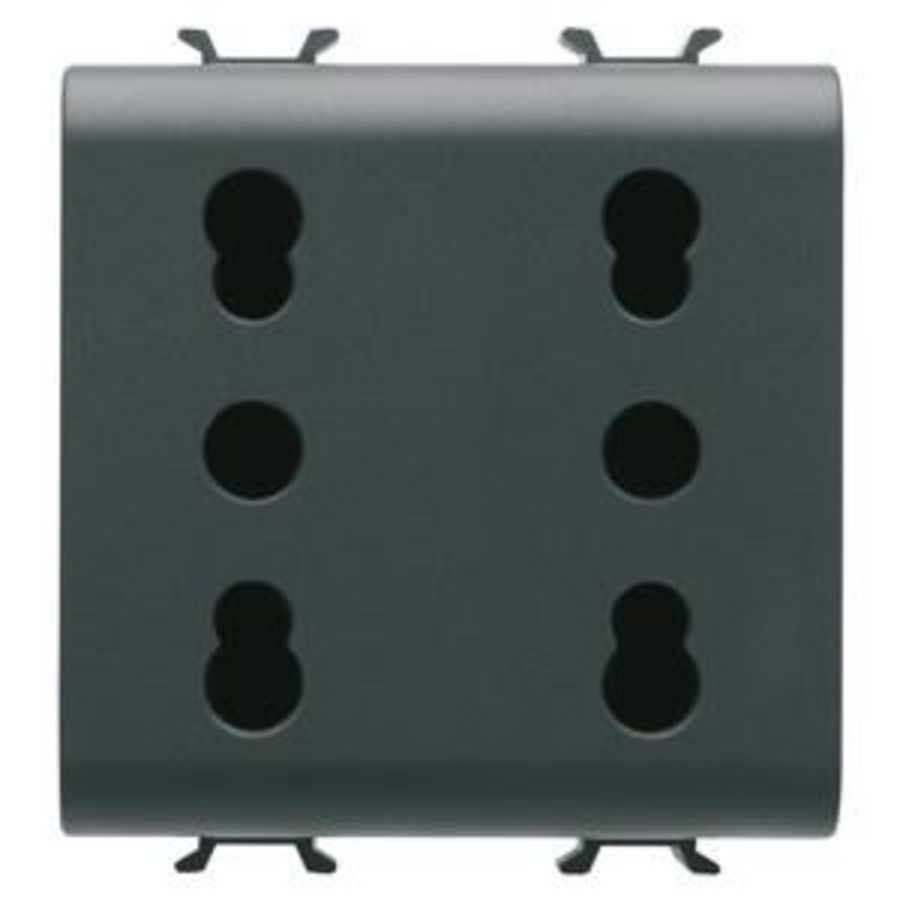 ITALIAANSE STANDAARD DUBBELE WCD 250 Vac-2X2P+ VVE=6