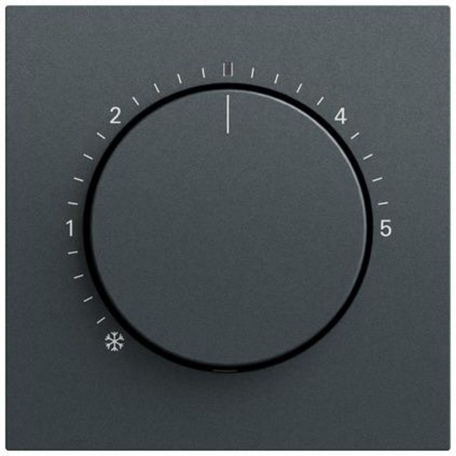Afdekking ruimtetemperatuurregelaar ctrl.l. System 70 antracit(gel.)