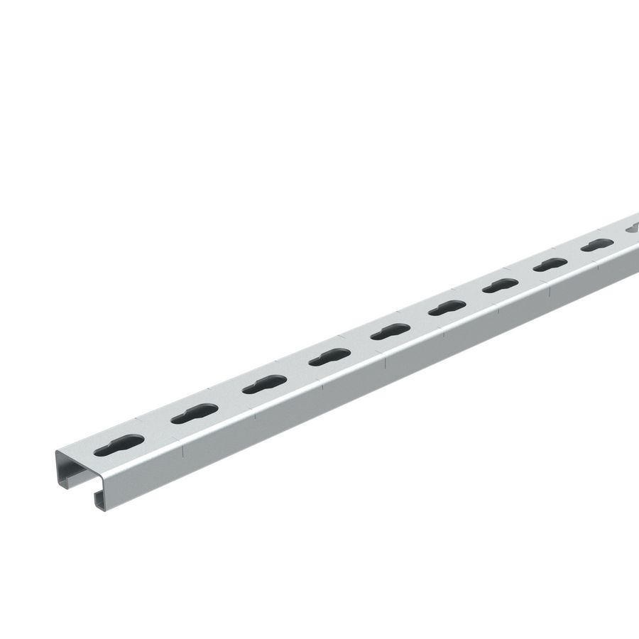 Lengte a 3m. Profiel R41x21x1,5 geperforeerd Thvz