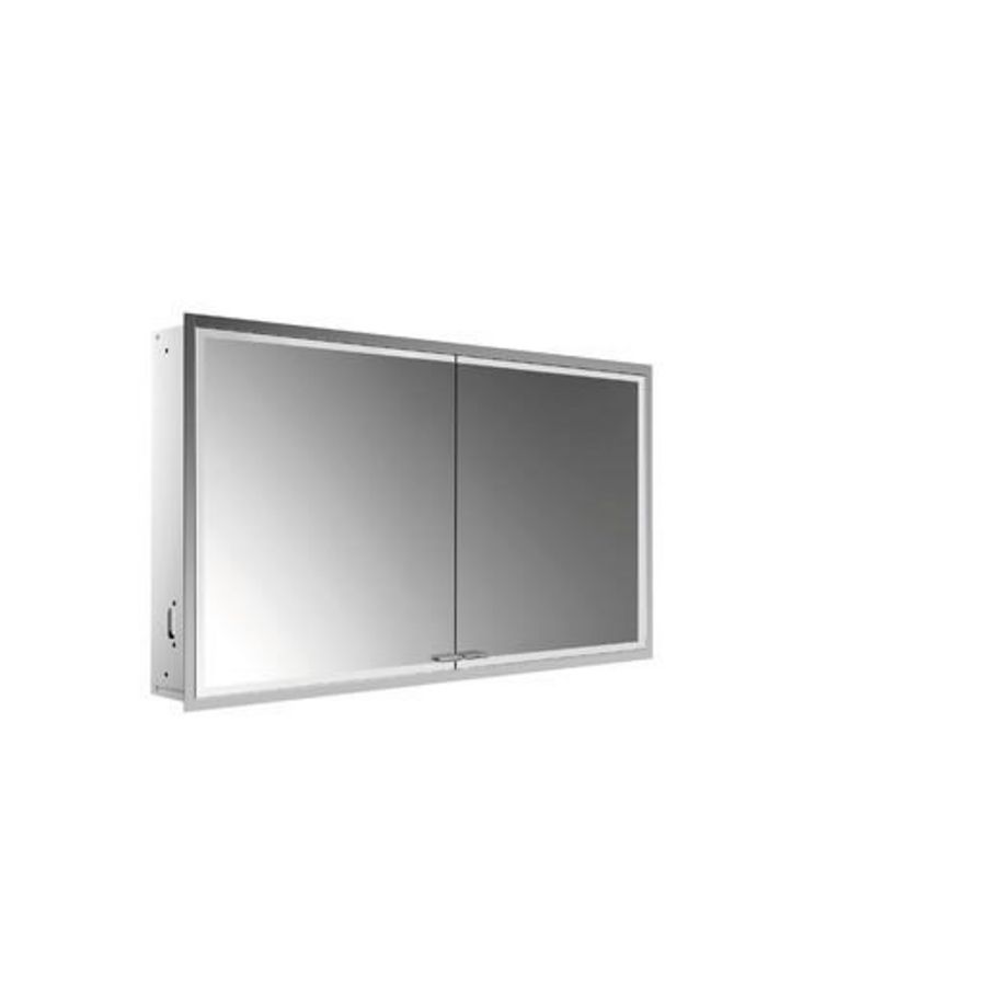 Led-spiegelkast Prestige2 inbouw 2 deuren zonder Emco light system 1215mm excl. montageframe