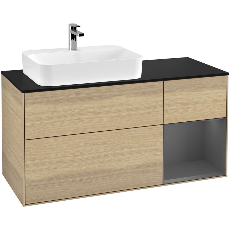 Wastafelonderkast Finion 1200x603x501mm Oak Veneer F402GKPC