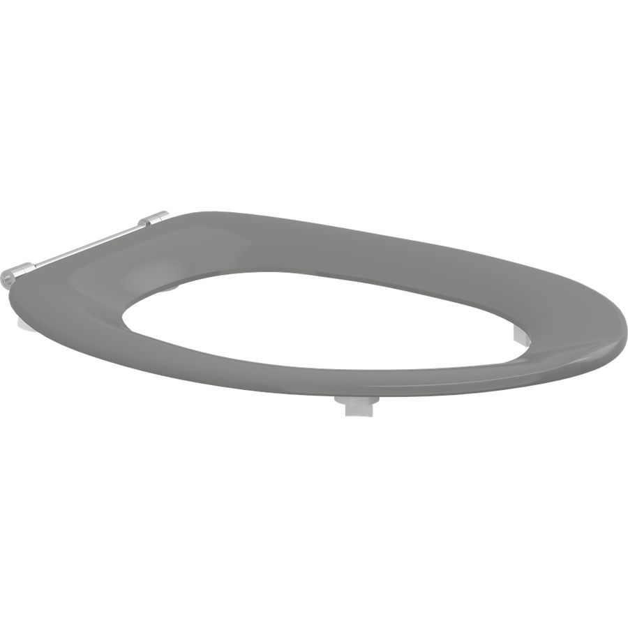 Closetzitting enkel zonder deksel DANIA antraciet doorlopende pen boutlengte 85mm D92