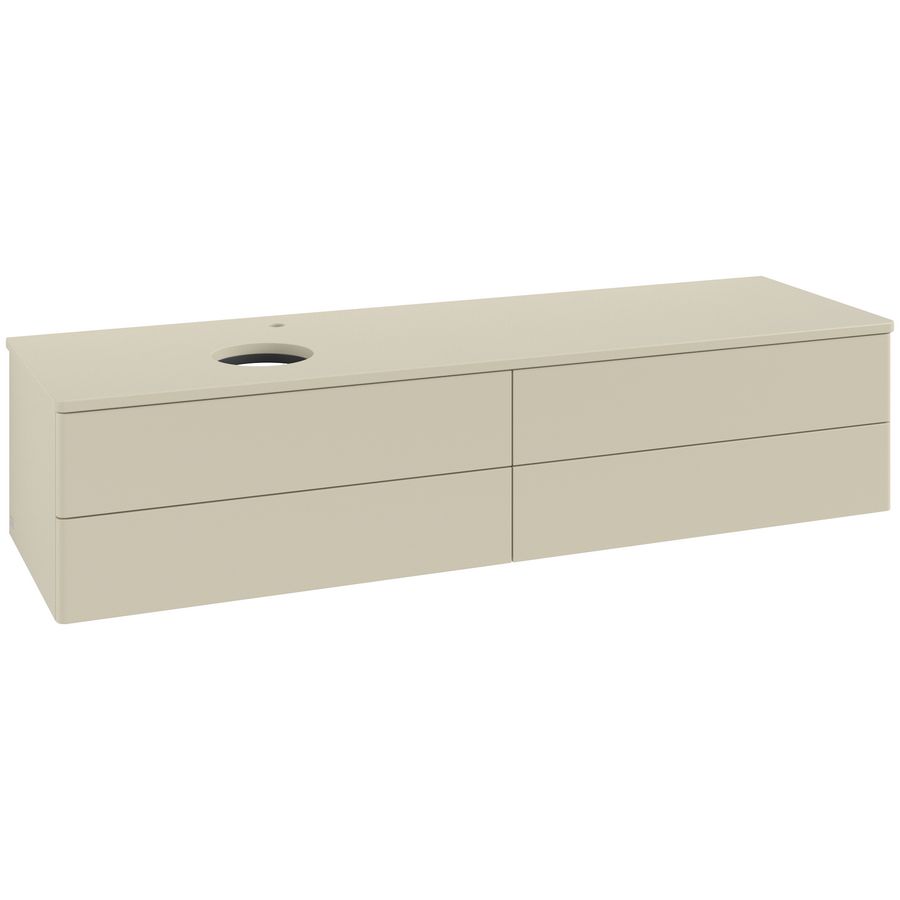 Wastafelonderkast Antao 1600x360x500mm S.Grey Matt Lacquer K26050HJ