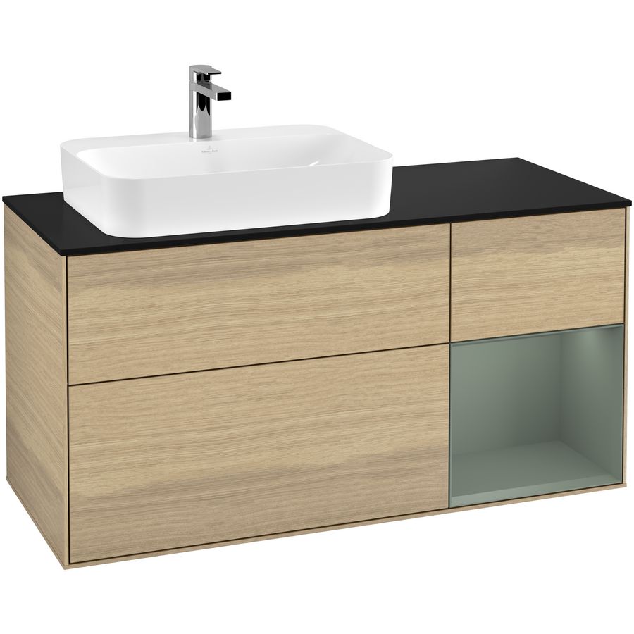 Wastafelonderkast Finion 1200x603x501mm Oak Veneer F402GMPC