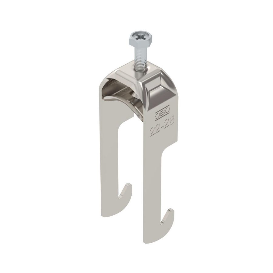 Beugelklem 2056 22-28mm rvs A2 1.4301 blank VVE=100