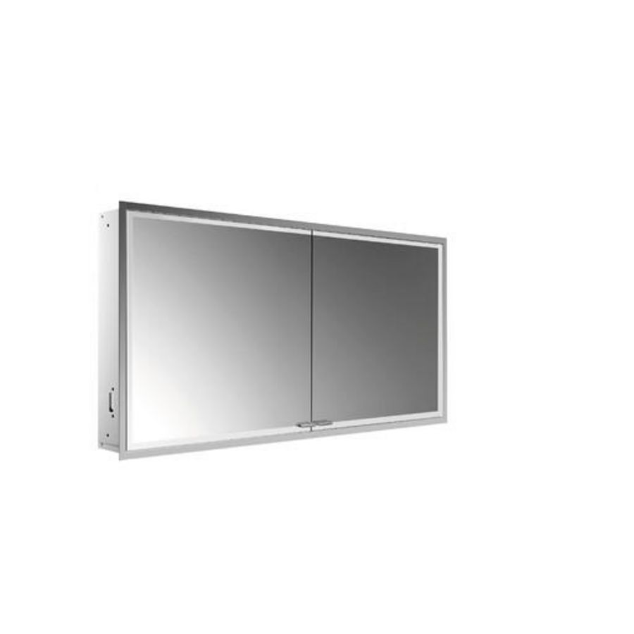 Led-spiegelkast Prestige2 inbouw 2 deuren zonder Emco light system 1315mm excl. montageframe